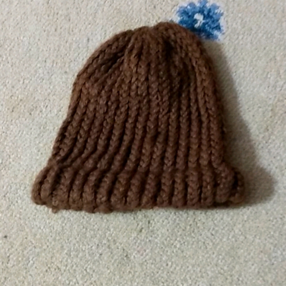 Brown toddler hat